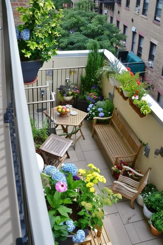 Picture of 52 Small Apartment Patio Ideas: Big Style, Tiny Footprint