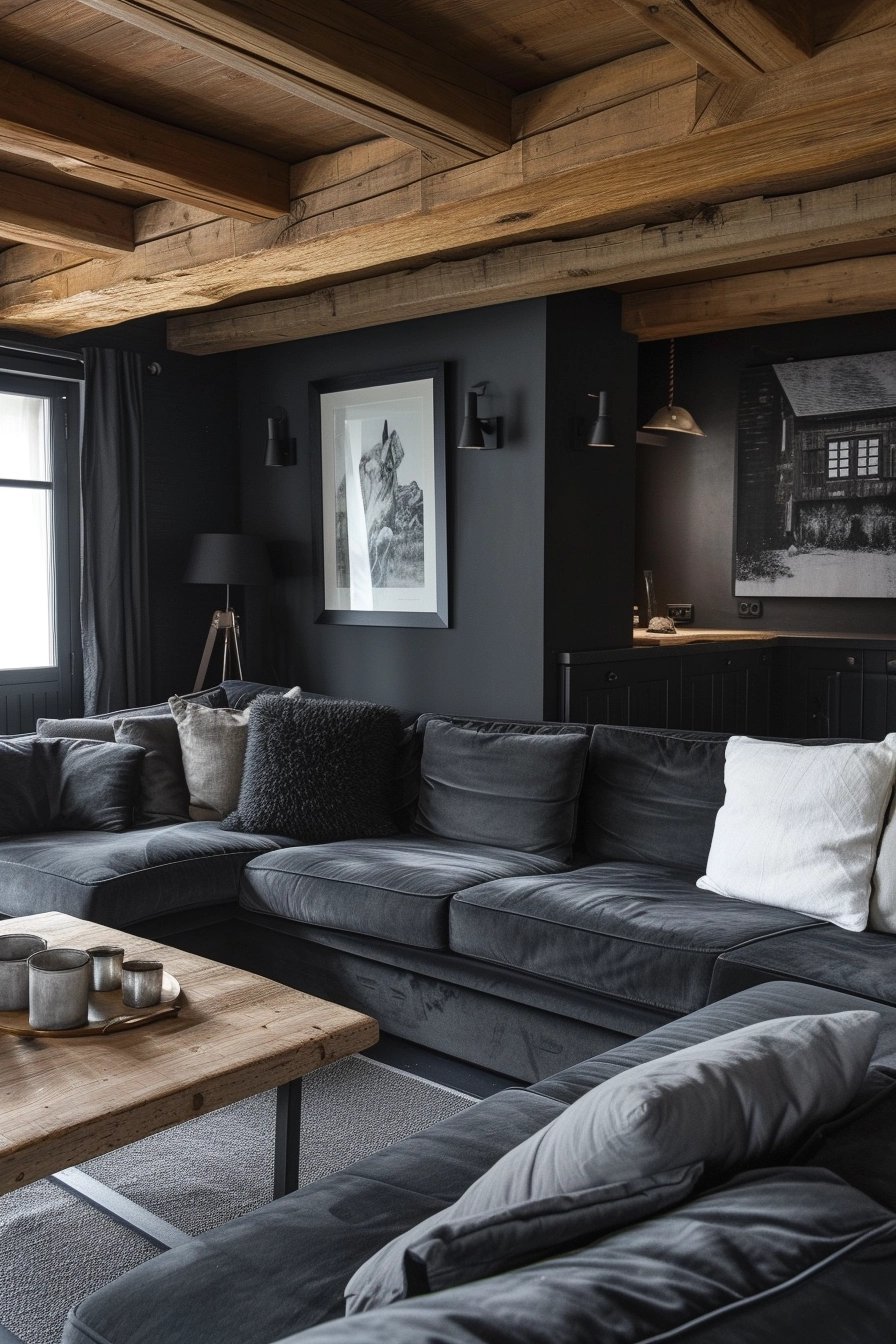 25 Charcoal Sofa Arrangements for a Stylish Living Room