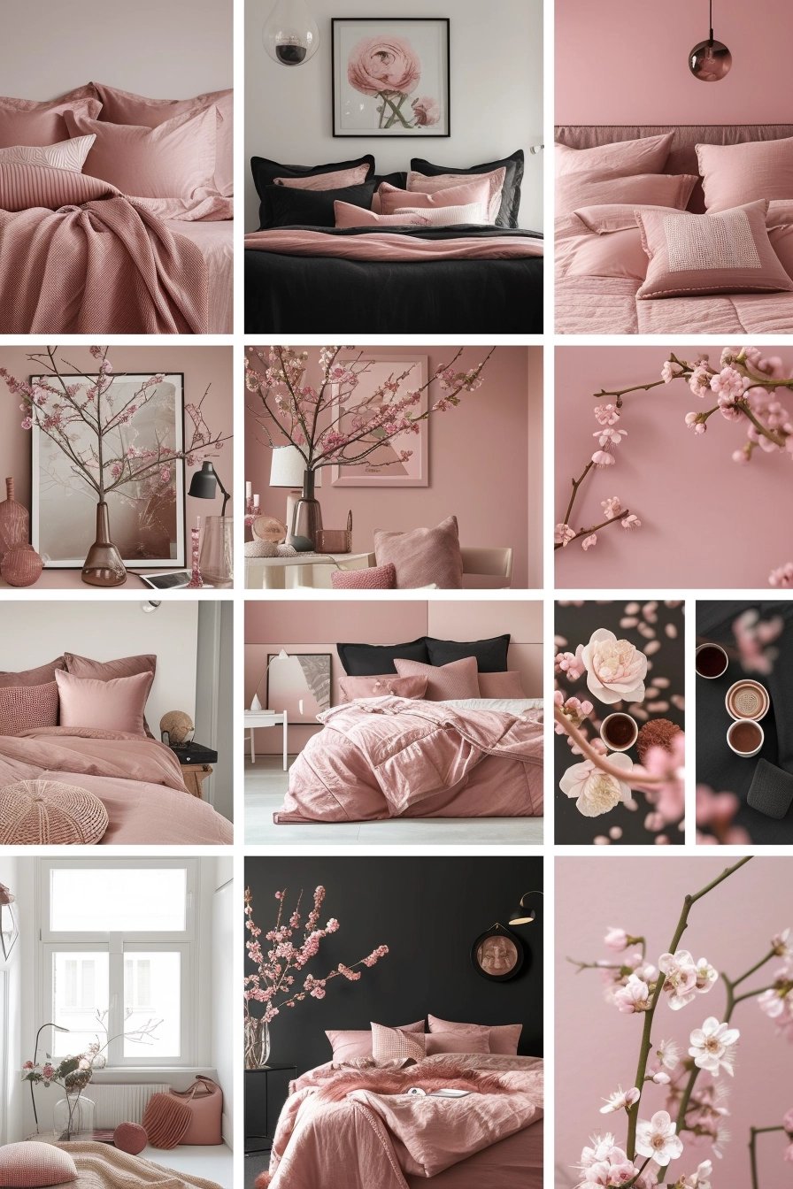 25 Edgy and Chic Pink and Black Bedroom Ideas