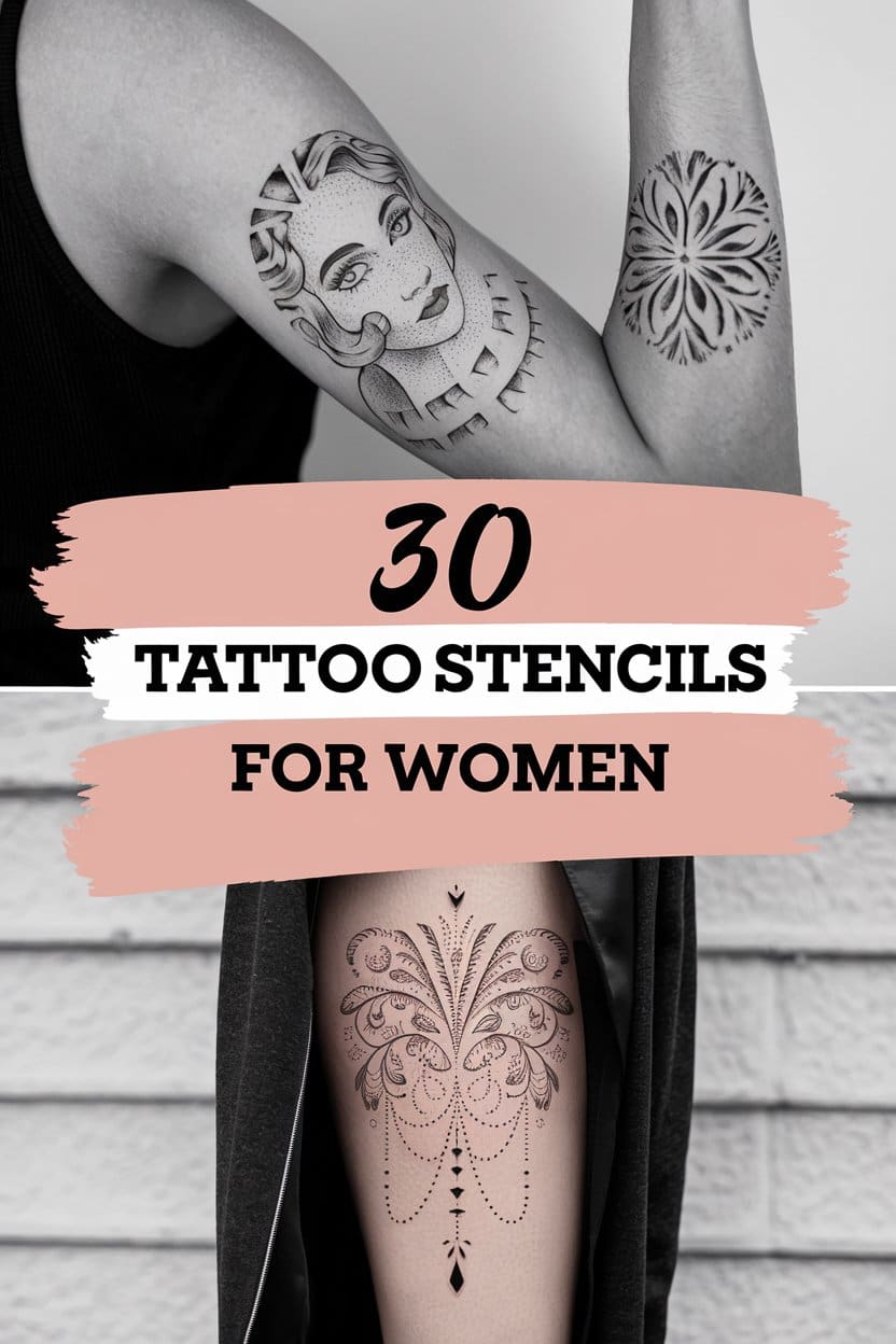 30 Tattoo Stencils That Make Women Look Instantly More Attractive
