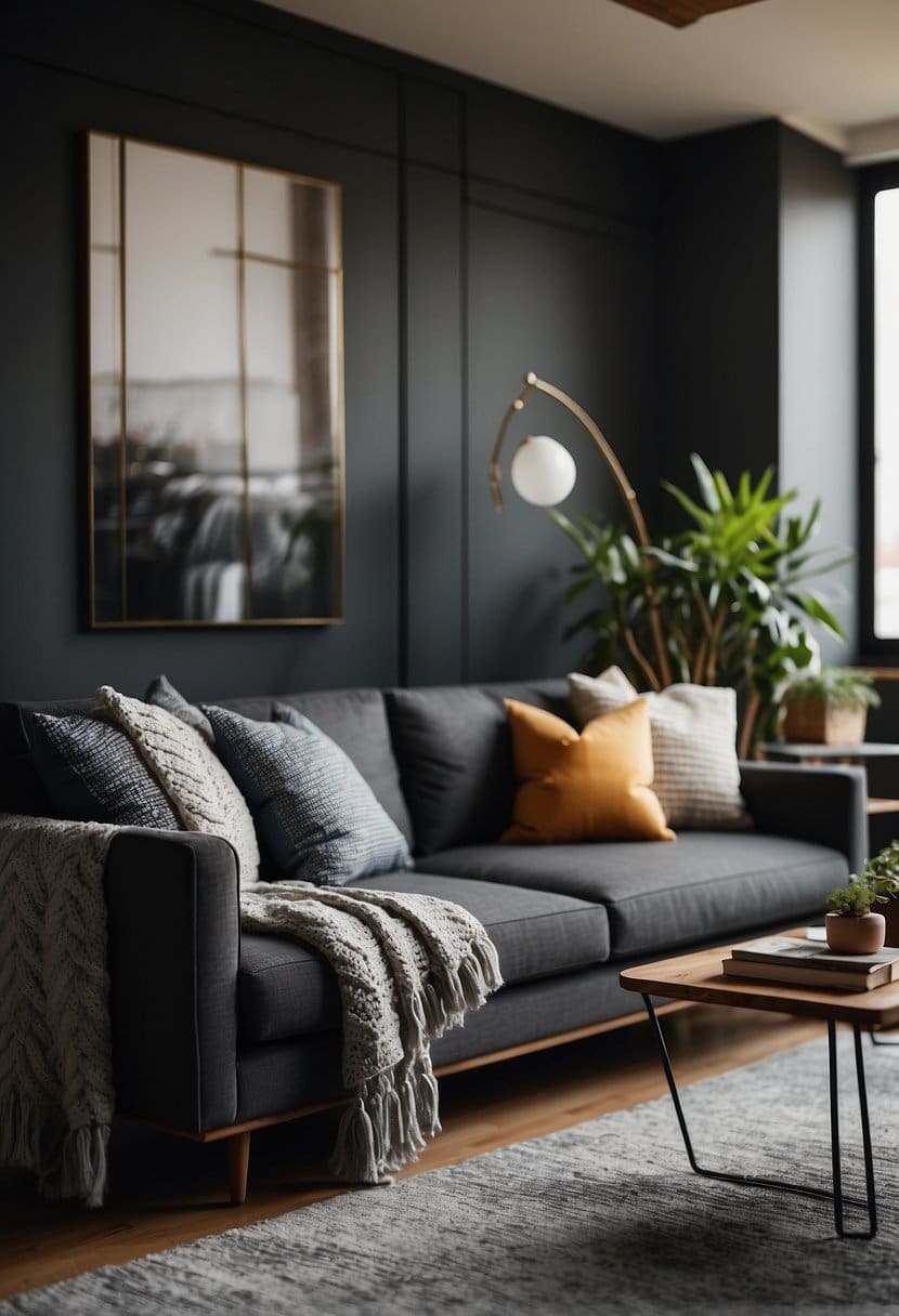 25 Charcoal Sofa Arrangements for a Stylish Living Room