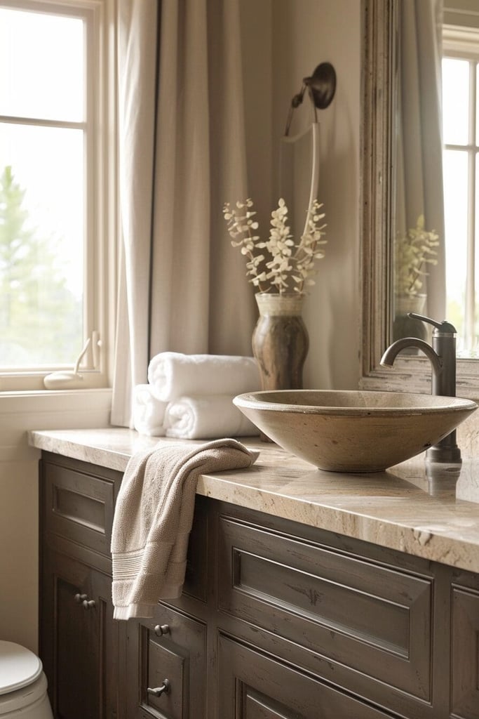 17 Brown Bathroom Ideas That Are So Chic You'll Ditch the White Tiles ...