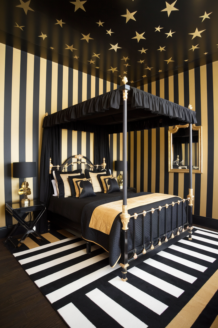 50 Stunning Black and Gold Bedroom Ideas to Transform Your Space
