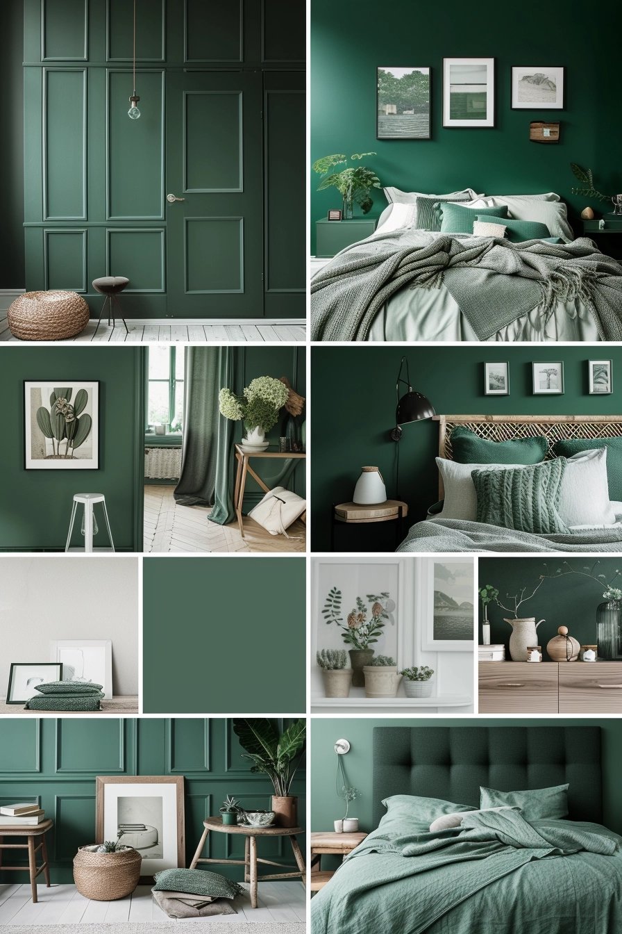 25 Inspiring Dark Green Bedroom Ideas for a Refreshing Change