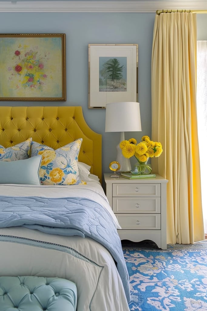 25 Refreshing Blue and Yellow Bedroom Ideas You’ll Love