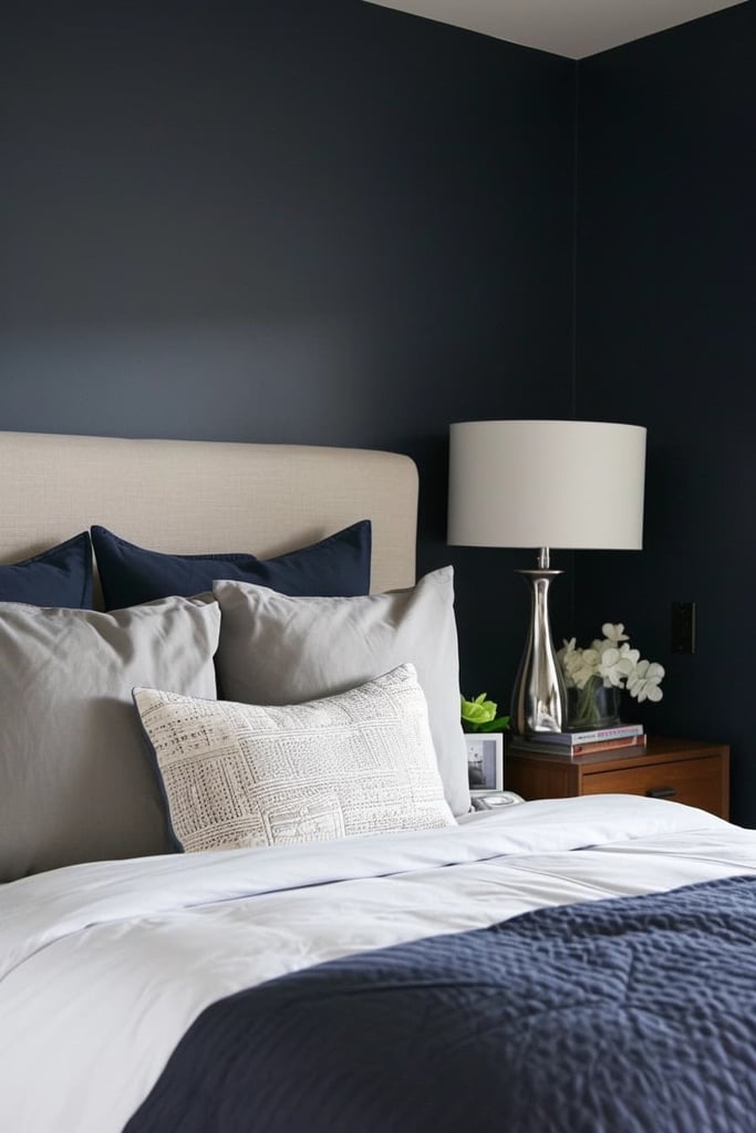25 Navy Blue and Grey Bedroom Ideas We Love