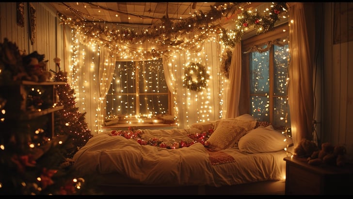 25 Magical Christmas Lights Bedroom Ideas for a Dreamy Glow