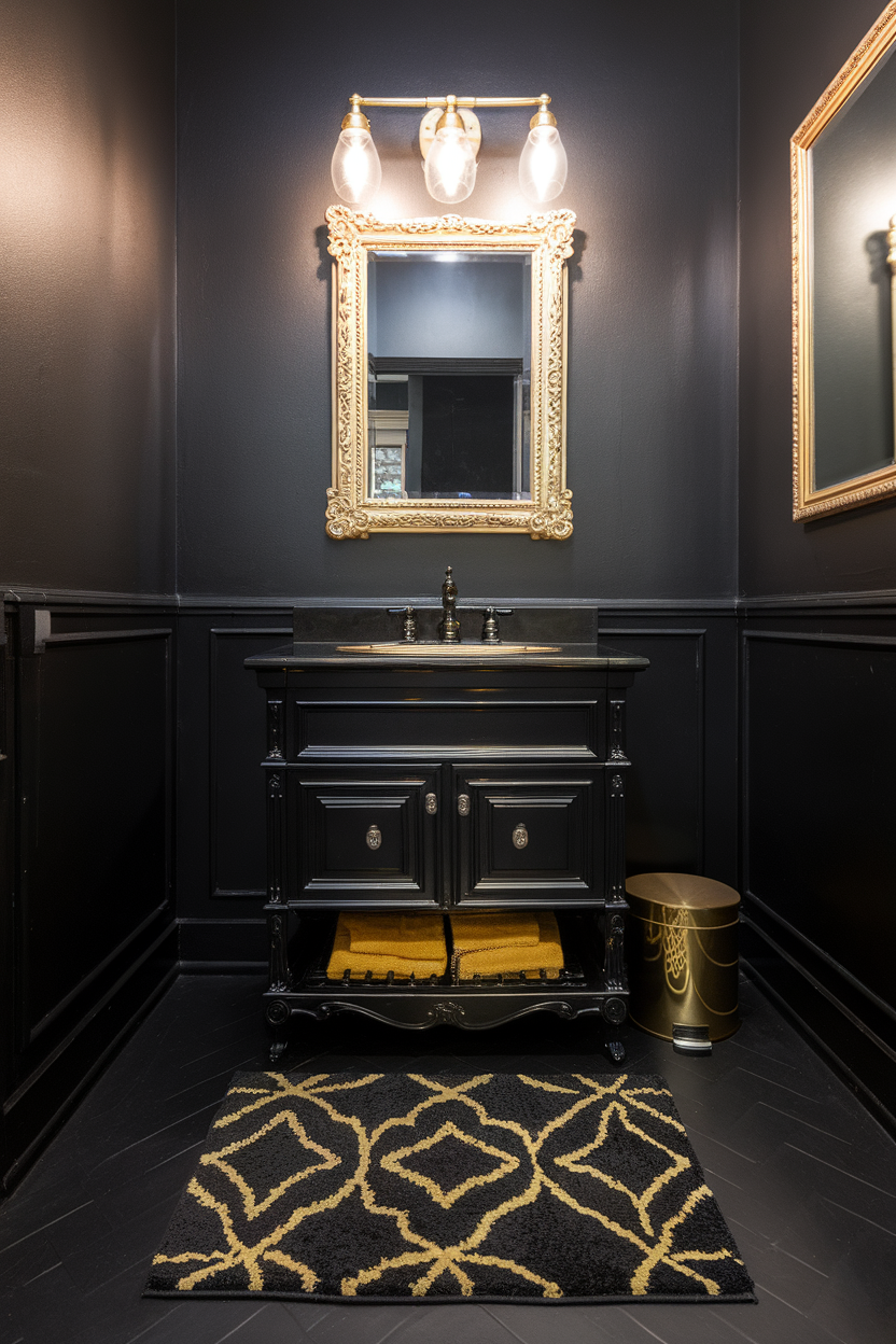 25 Stunning Black and Gold Bathroom Ideas That Exude Luxury