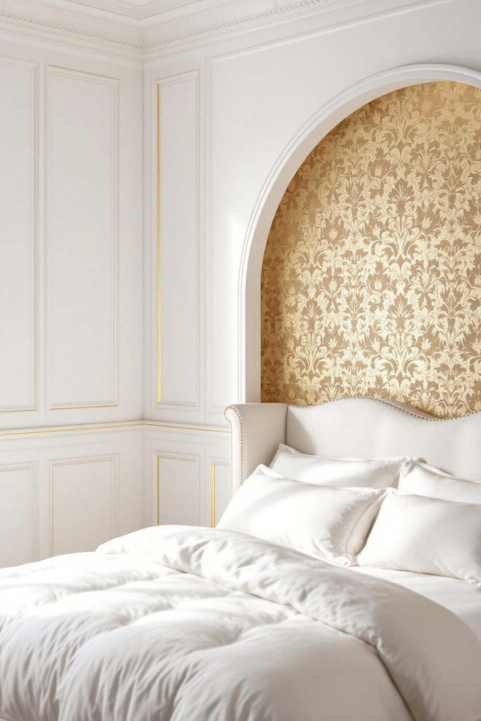 35 Stunning White and Gold Bedroom Ideas That Exude Elegance