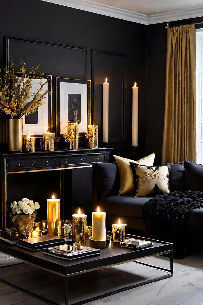 25 Black and Gold Living Room Ideas for Chic Decor