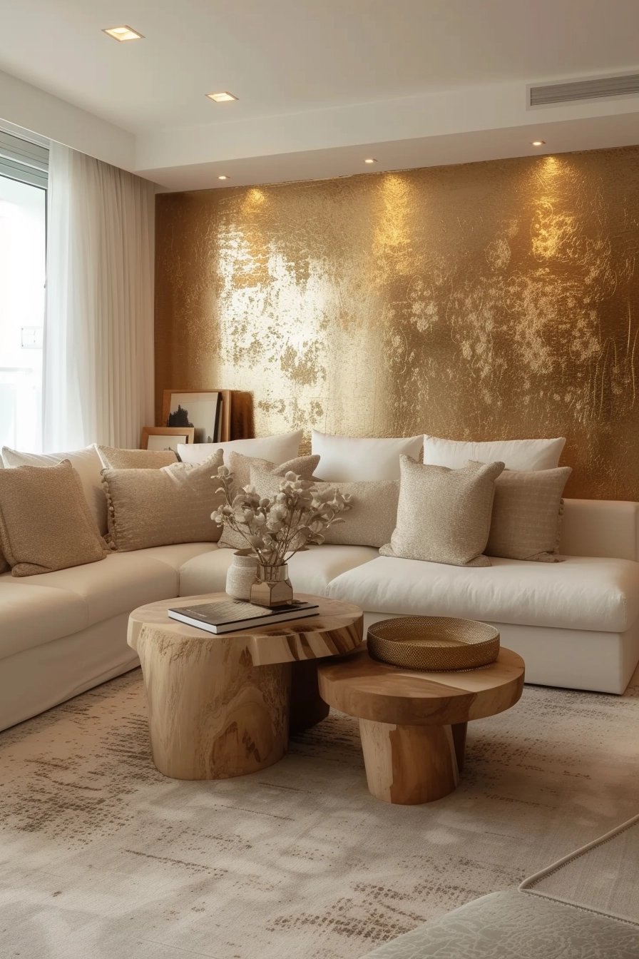 25 Stunning White and Gold Living Room Ideas to Glam Up Your Space!