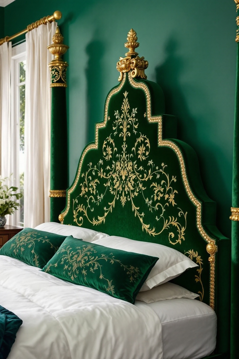 27 Luxurious Emerald Green and Gold Bedroom Ideas You'll Love