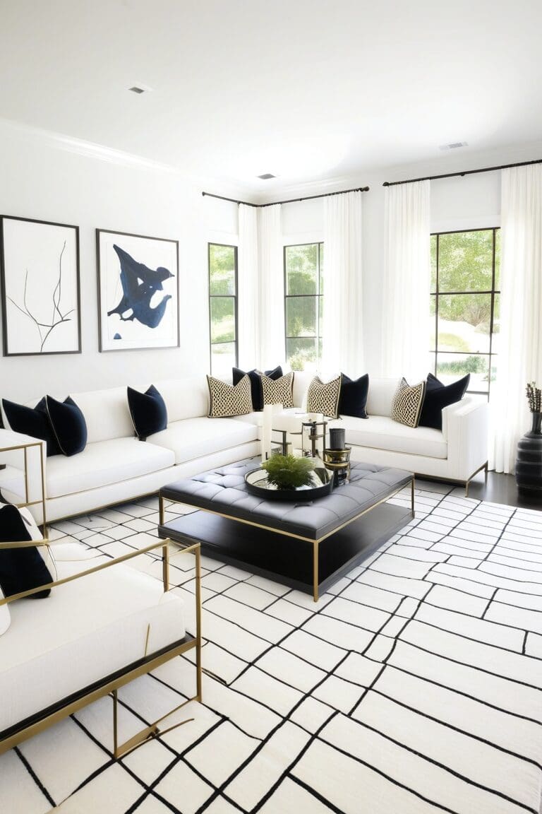 15 Stunning Black and White Living Room Ideas to Transform Your Space ...