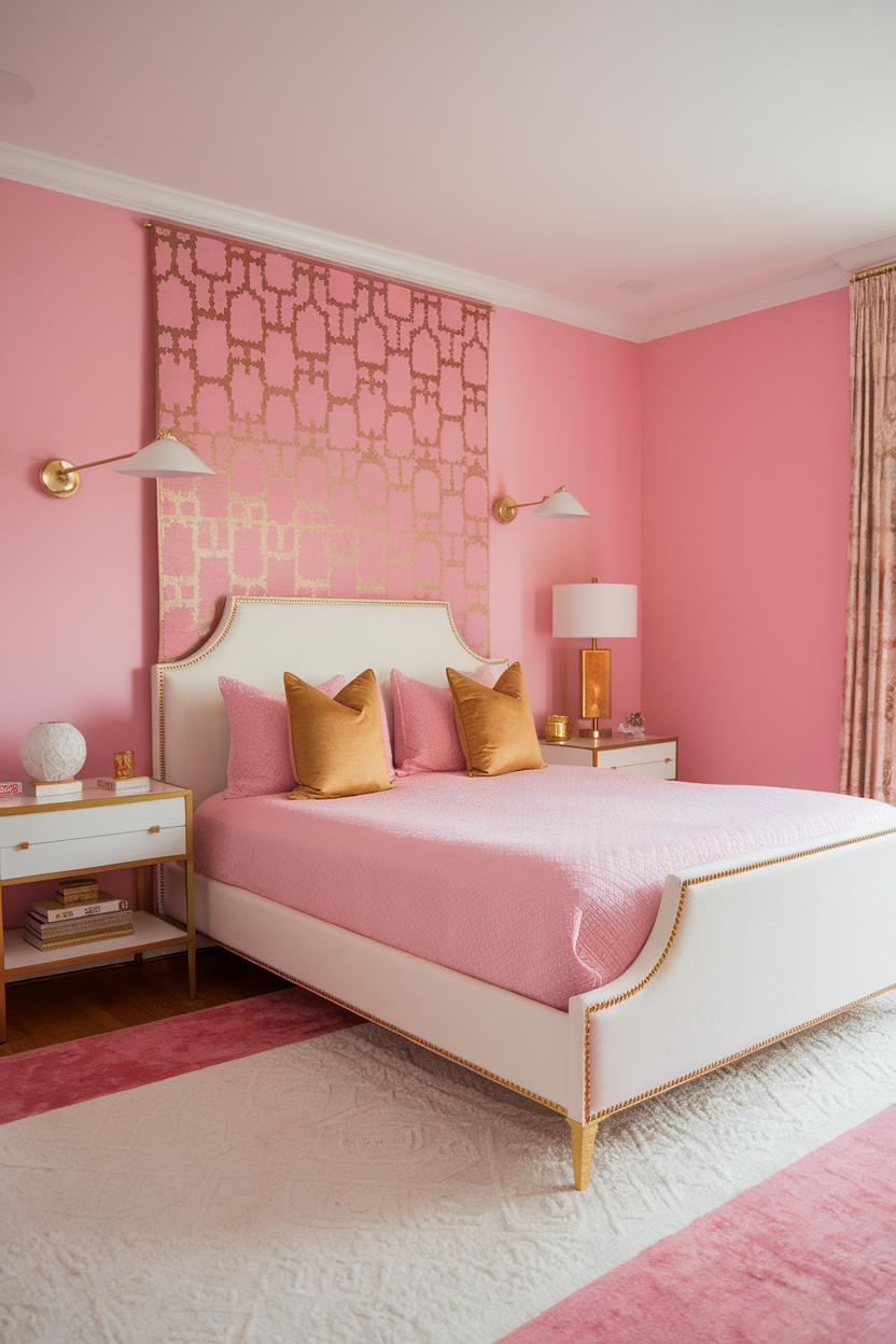 33 Dreamy Pink and Gold Bedroom Ideas to Transform Your Space