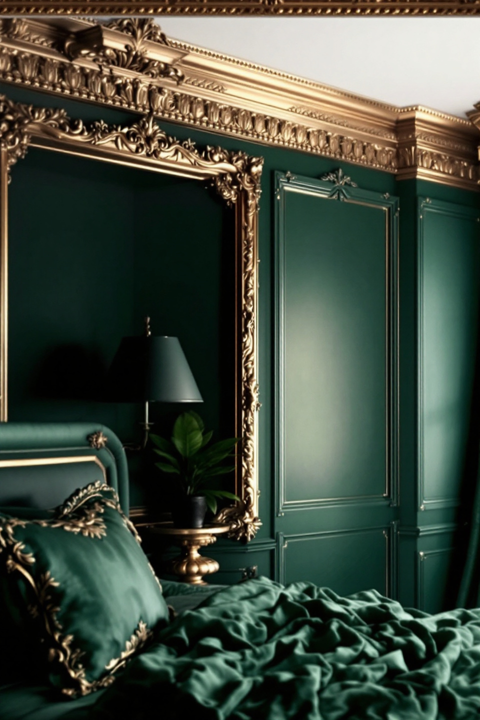 25 Stunning Dark Green and Gold Bedroom Ideas You'll Fall in Love With