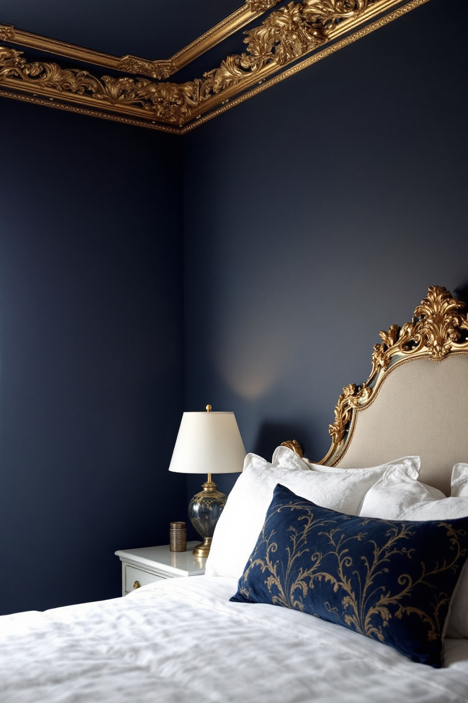 29 Stunning Navy Blue and Gold Bedroom Ideas You'll Love