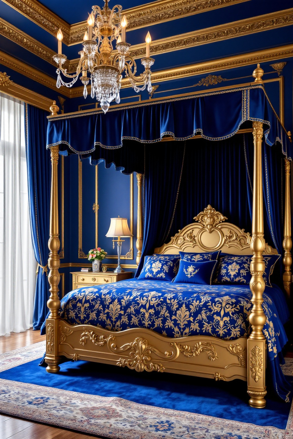 25 Stunning Royal Blue and Gold Bedroom Ideas Fit for Royalty
