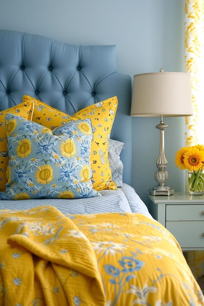 25 Refreshing Blue and Yellow Bedroom Ideas You’ll Love
