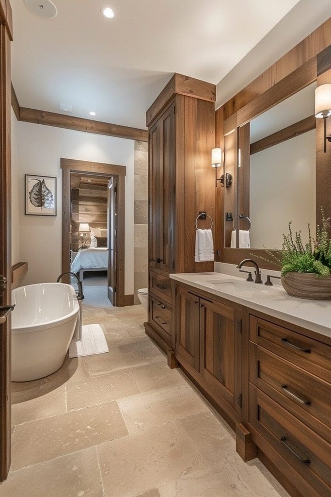 17 Brown Bathroom Ideas That Are So Chic You'll Ditch the White Tiles Forever