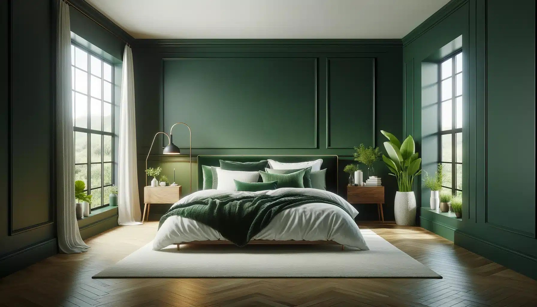 25 Inspiring Dark Green Bedroom Ideas for a Refreshing Change