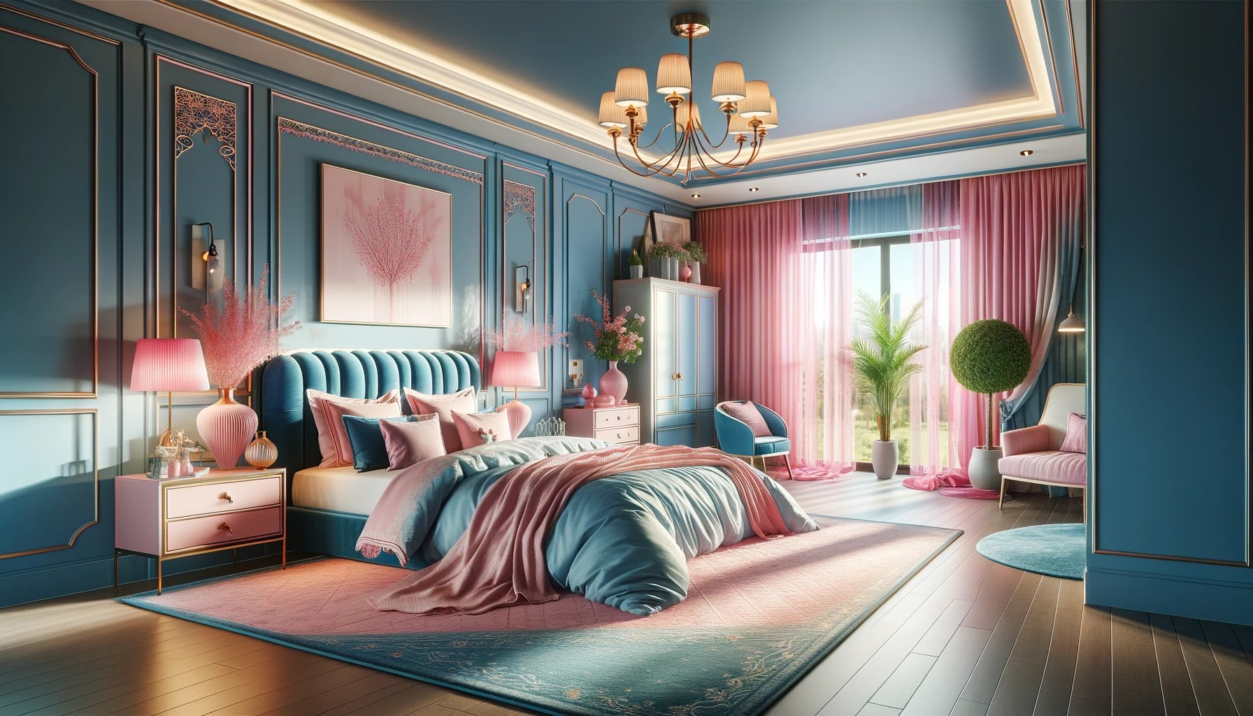 22 Blue and Pink Bedroom Ideas That Look Good Together