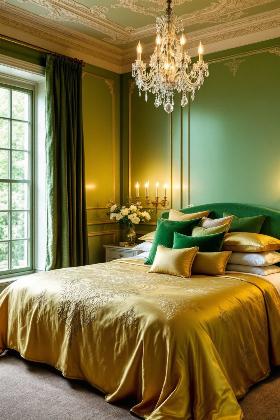29 Stunning Green and Gold Bedroom Ideas You'll Want to Try ASAP