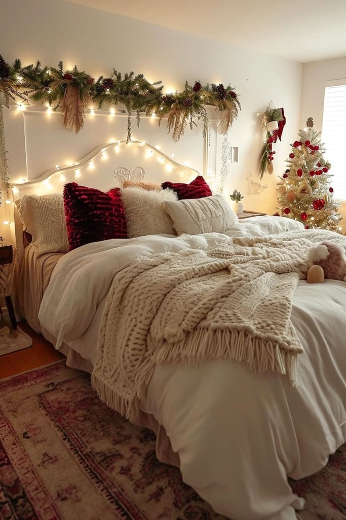 25 Magical Christmas Lights Bedroom Ideas for a Dreamy Glow