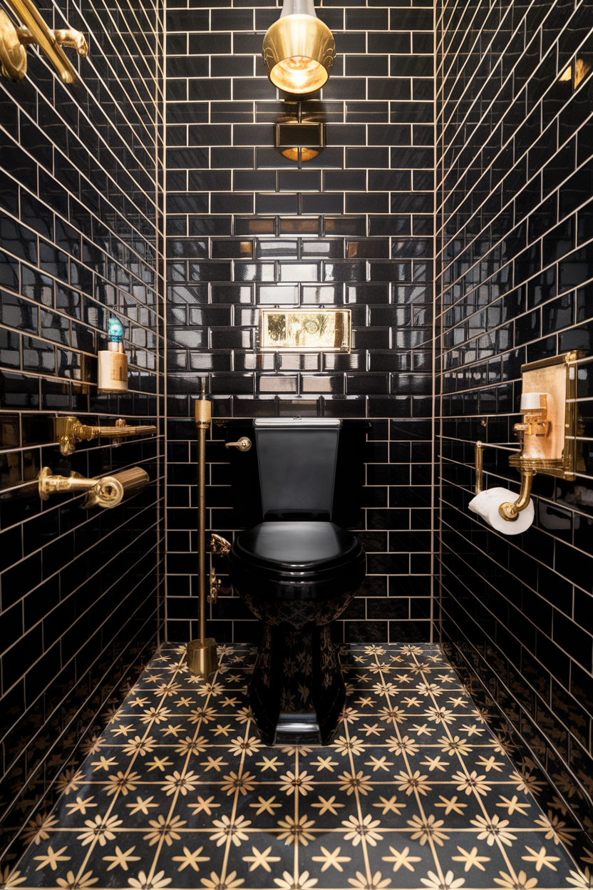 25 Stunning Black and Gold Bathroom Ideas That Exude Luxury