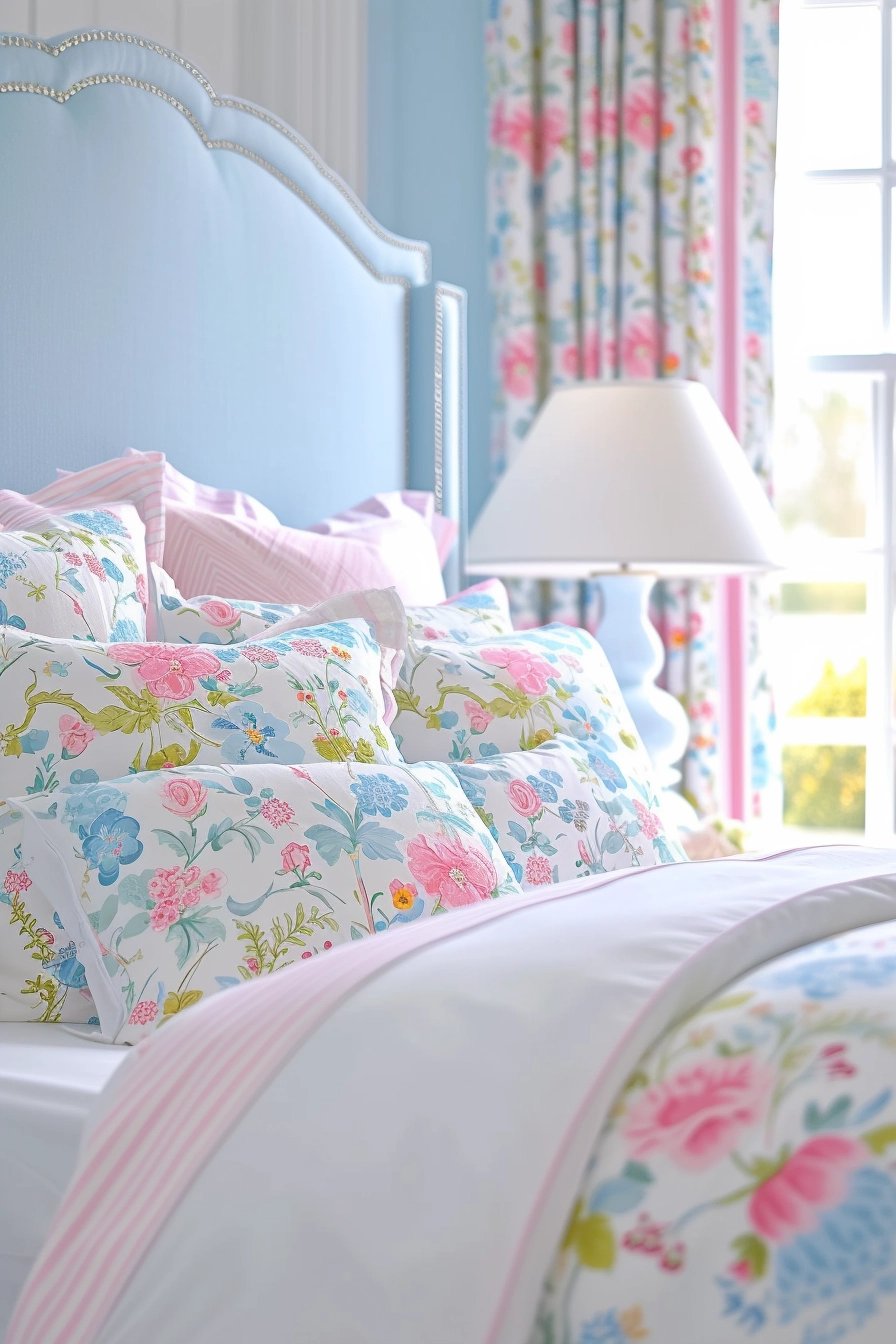 22 Blue and Pink Bedroom Ideas That Look Good Together