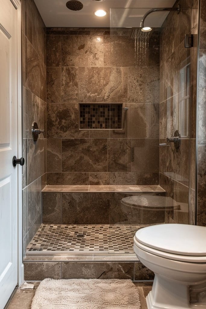 17 Brown Bathroom Ideas That Are So Chic You'll Ditch the White Tiles ...