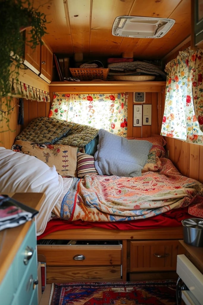 20 Ingenious Small RV Bedroom Ideas for Comfortable Travelling