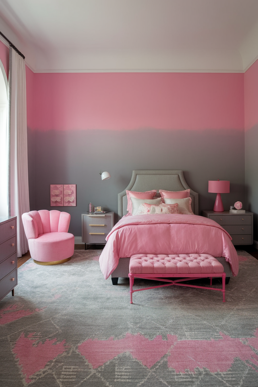 25 Dreamy Pink and Grey Bedroom Ideas You'll Fall in Love With