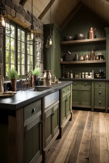 25 Green Kitchen Cabinets Ideas You'll Adore