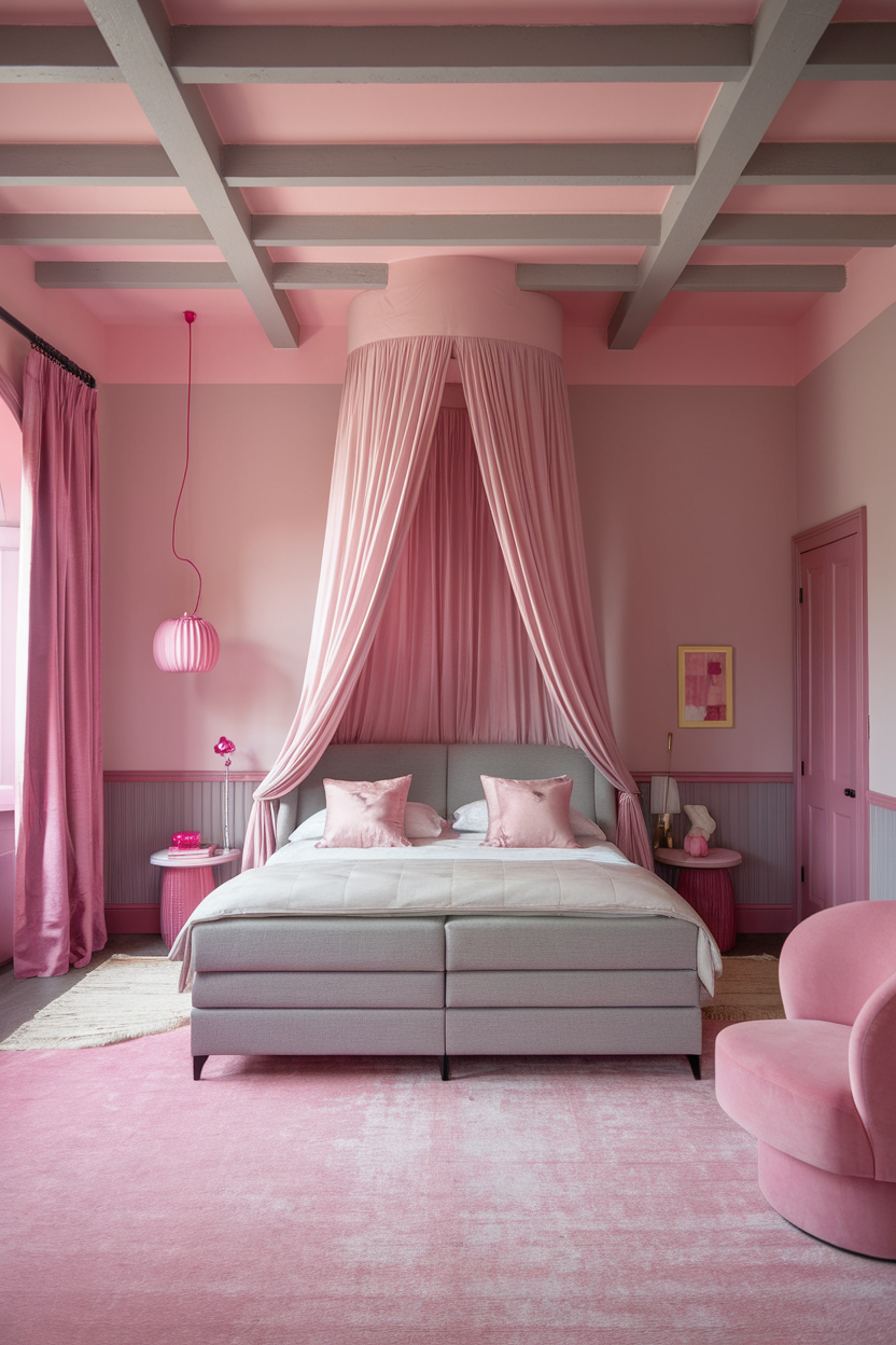 25 Dreamy Pink and Grey Bedroom Ideas You'll Fall in Love With