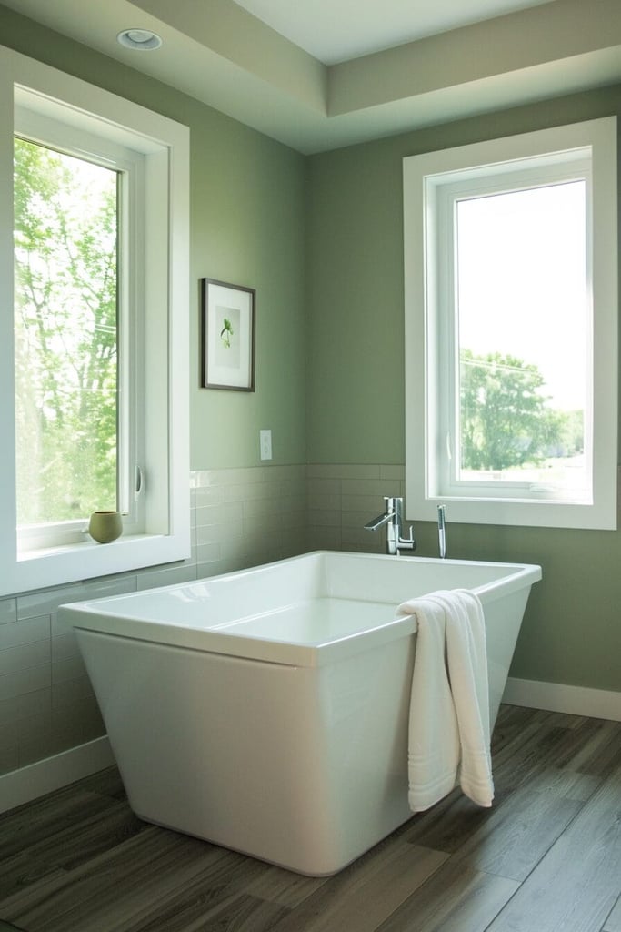 25 Green Bathroom Ideas That Will Actually Make You Want to Brush Your ...