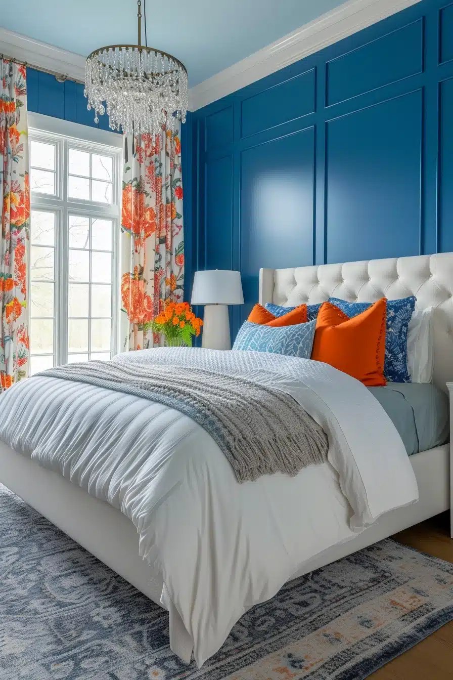 24 Orange and Blue Bedroom Ideas For a Bold Look