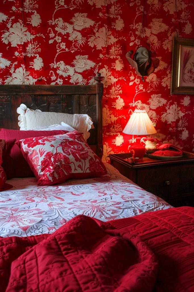 19 Red Bedroom Ideas That'll Make You Forget All About "50 Shades"