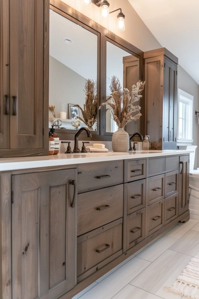 17 Brown Bathroom Ideas That Are So Chic You'll Ditch the White Tiles ...