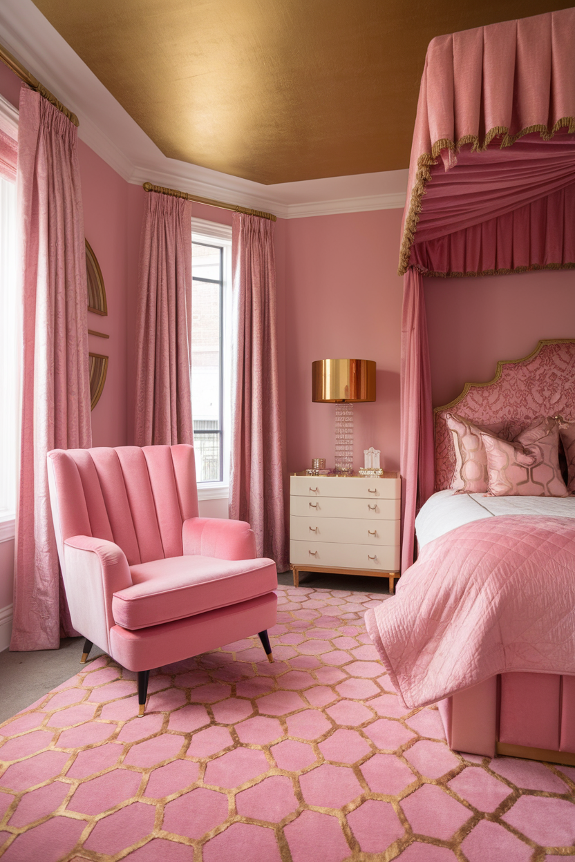 33 Dreamy Pink and Gold Bedroom Ideas to Transform Your Space