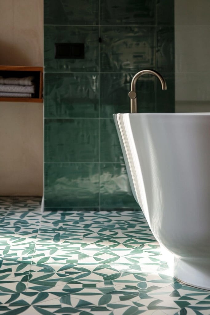 25 Green Bathroom Ideas That Will Actually Make You Want to Brush Your ...