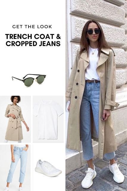 Trench Coat and Jeans