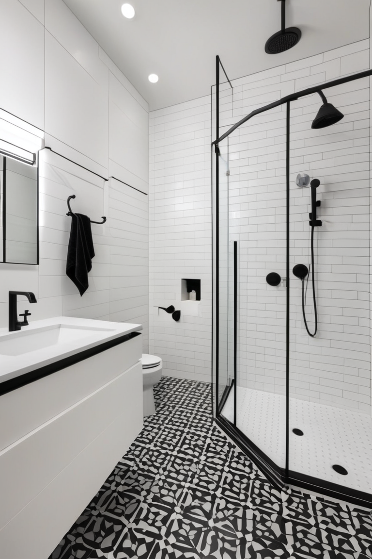 25 Stunning Black and White Bathroom Ideas to Transform Your Space