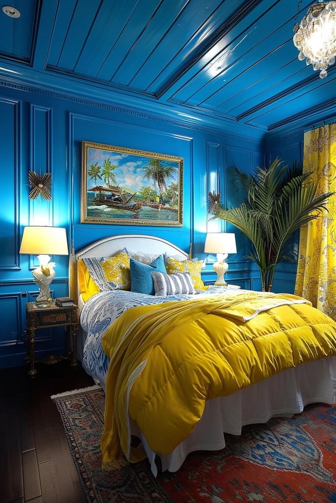 25 Refreshing Blue and Yellow Bedroom Ideas You’ll Love