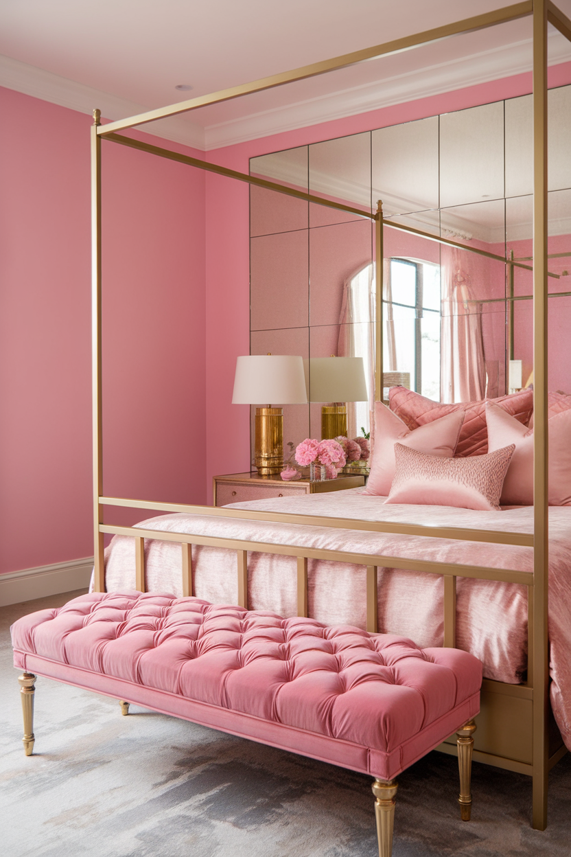 33 Dreamy Pink and Gold Bedroom Ideas to Transform Your Space