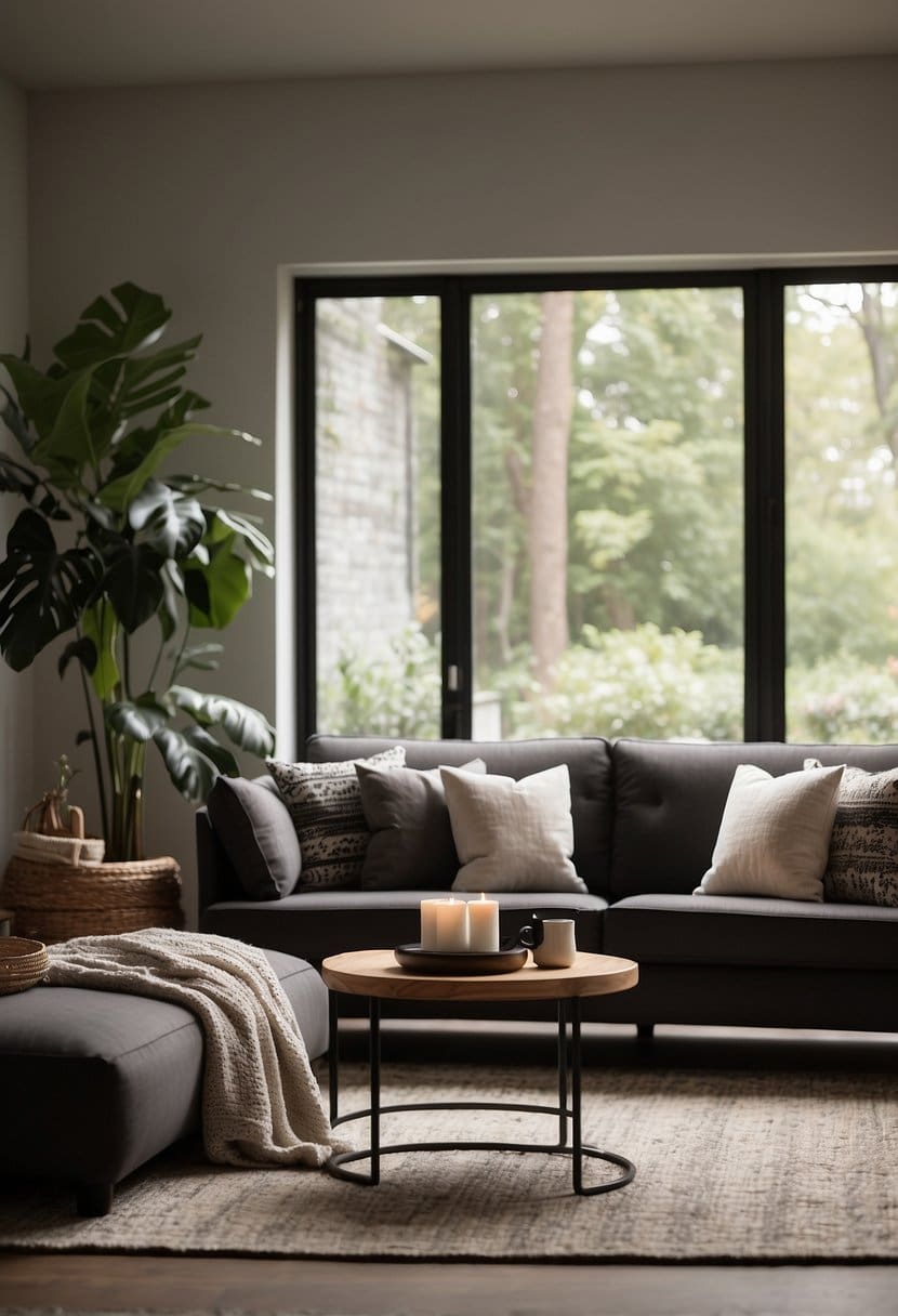 25 Charcoal Sofa Arrangements for a Stylish Living Room