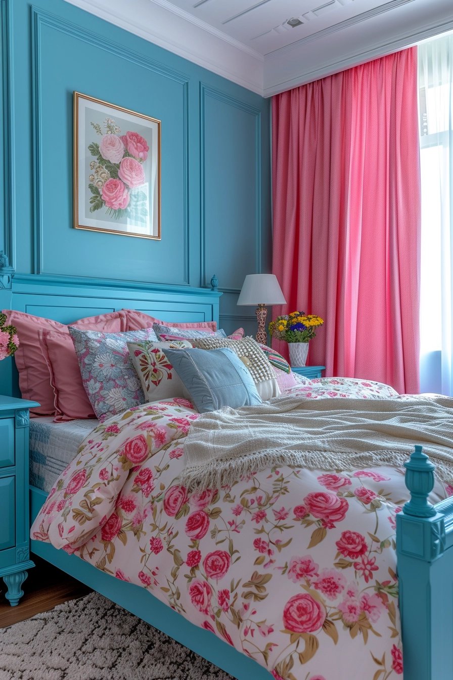 22 Blue and Pink Bedroom Ideas That Look Good Together