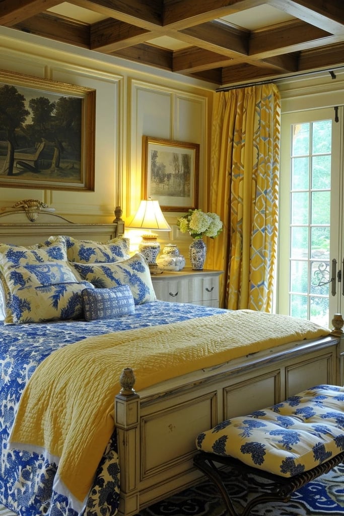 25 Refreshing Blue and Yellow Bedroom Ideas You’ll Love