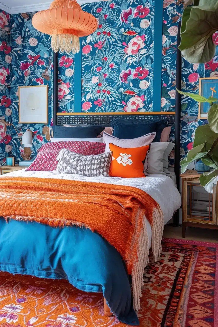 24 Orange and Blue Bedroom Ideas For a Bold Look