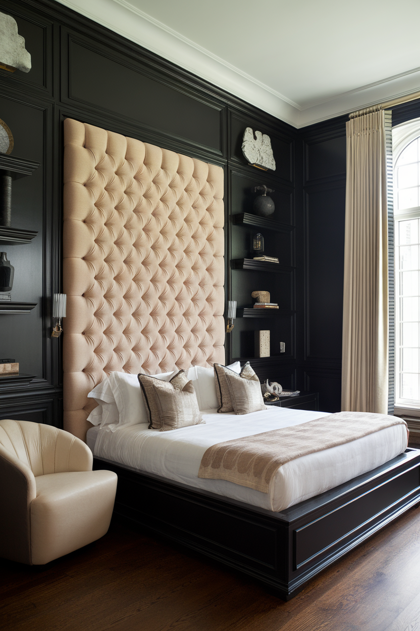 26 Stunning Black and Beige Bedroom Ideas That Exude Elegance