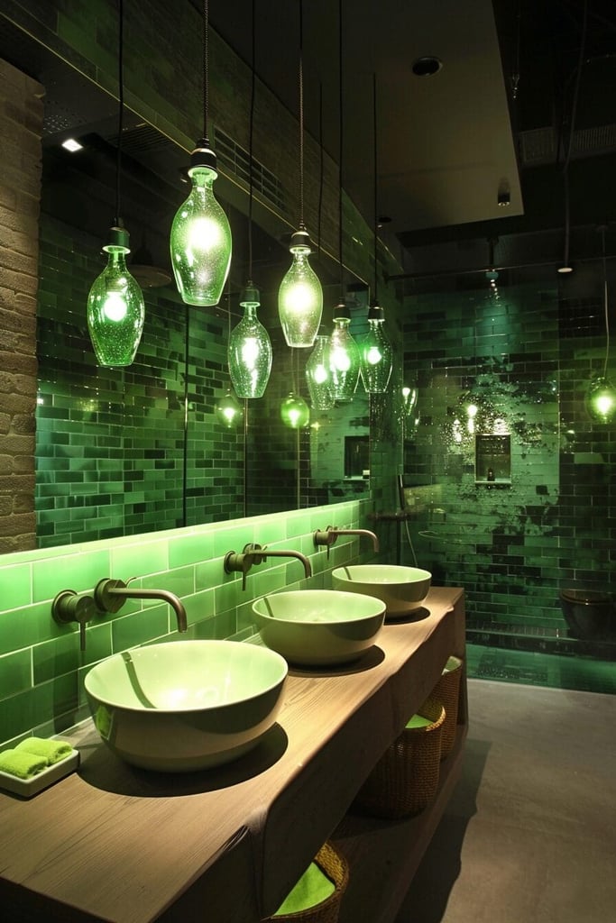 25 Green Bathroom Ideas That Will Actually Make You Want to Brush Your ...